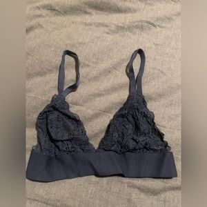 COPY - Lively Long-line Lace Bralette in Navy